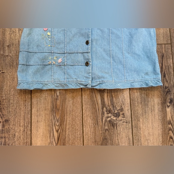 Vintage Koret City Blues embroidered denim button-down shirt Cottagecore - Picture 4 of 12